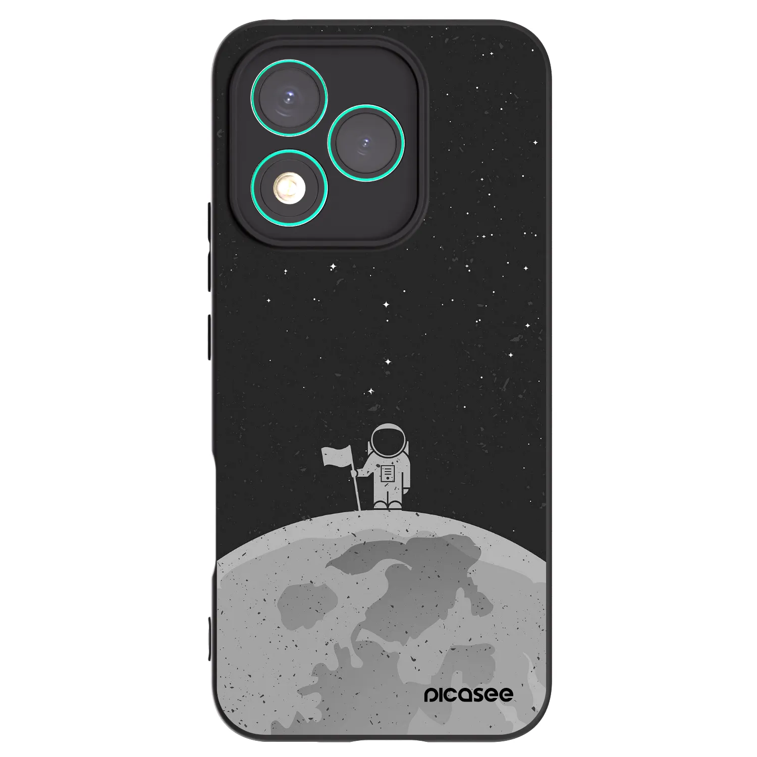 Picasee crna silikonska maskica za Honor 400 Lite 5G - Astronaut
