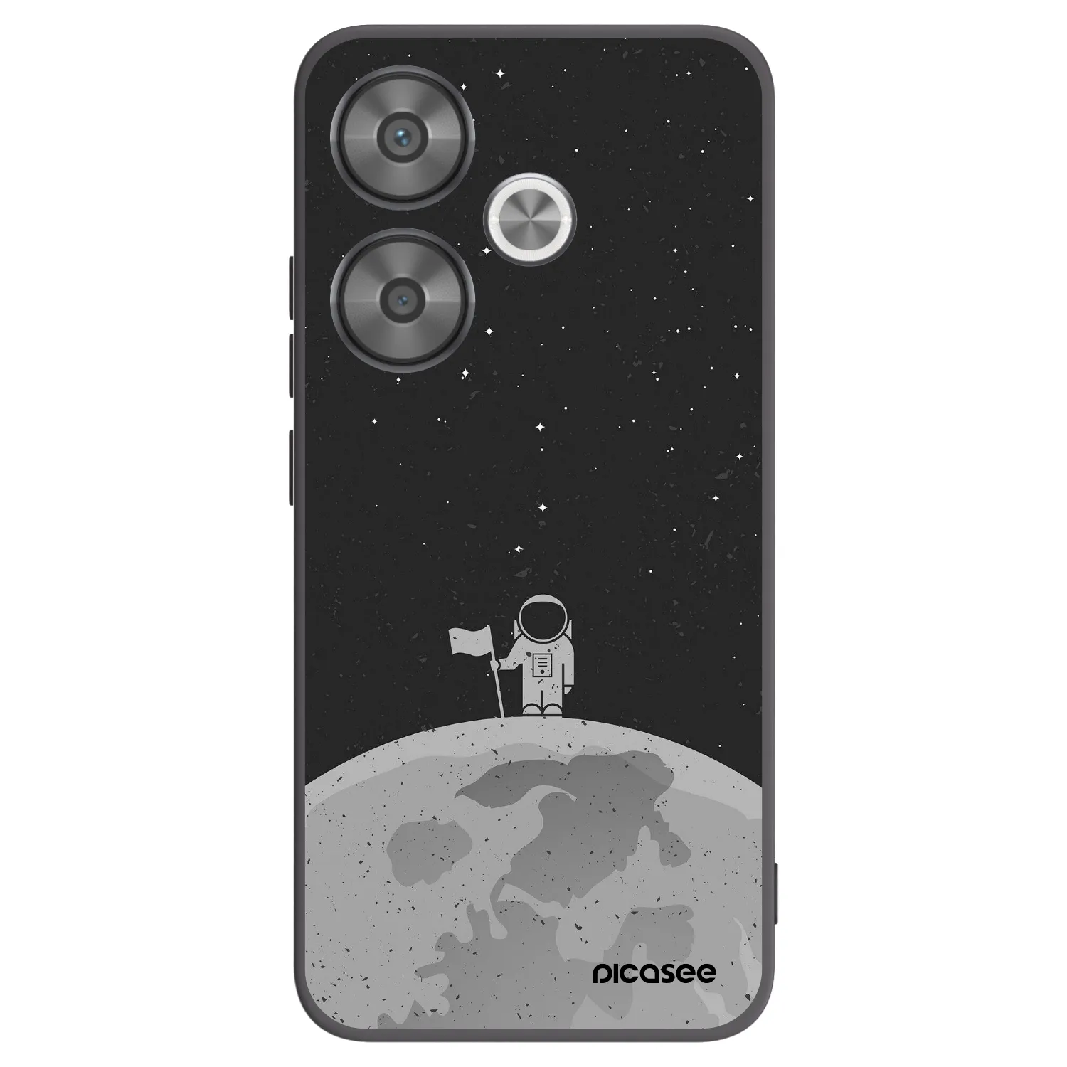 Picasee crna silikonska maskica za Xiaomi Poco F6 - Astronaut