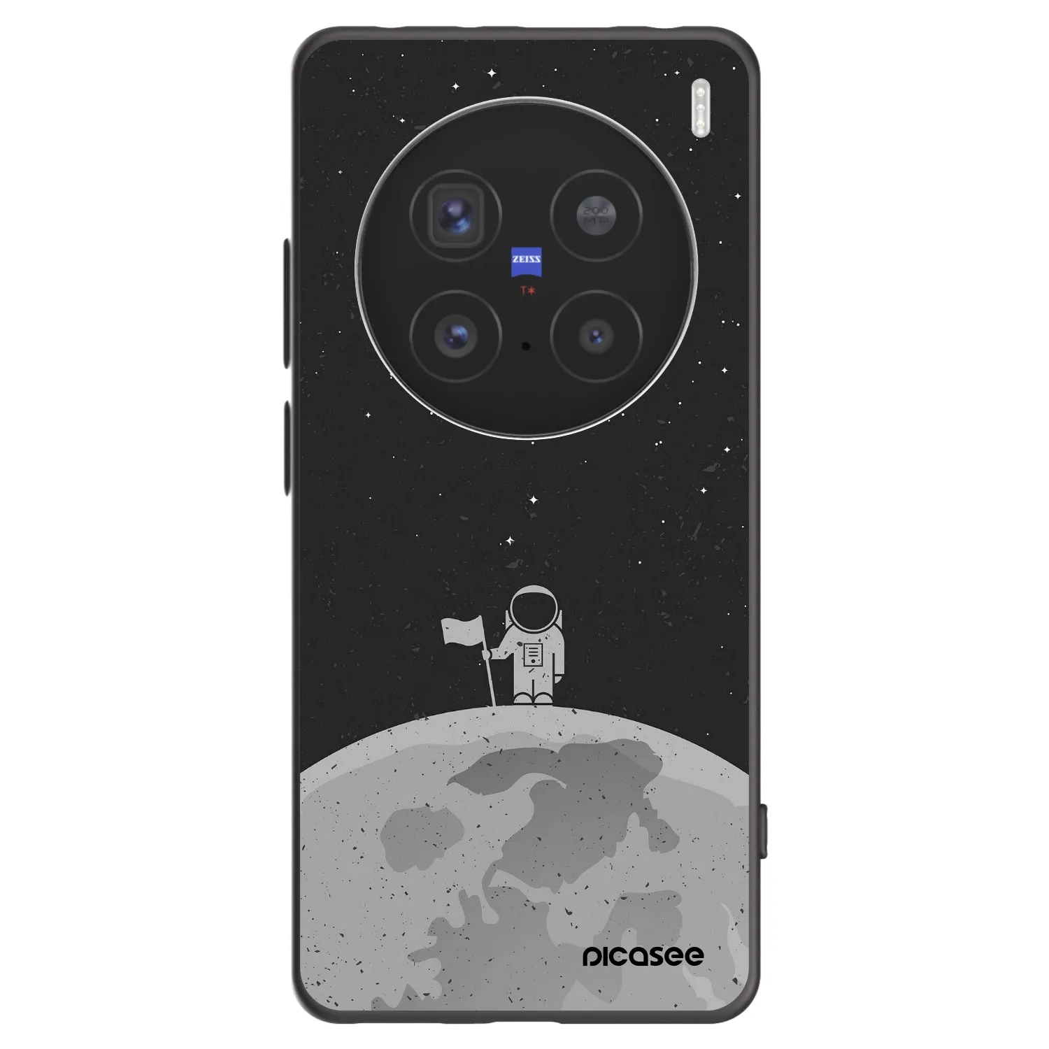 Picasee crna silikonska maskica za Vivo X200 Pro - Astronaut