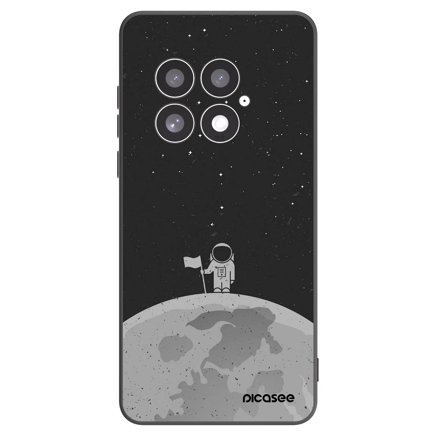 Picasee crna silikonska maskica za OnePlus 13 5G - Astronaut