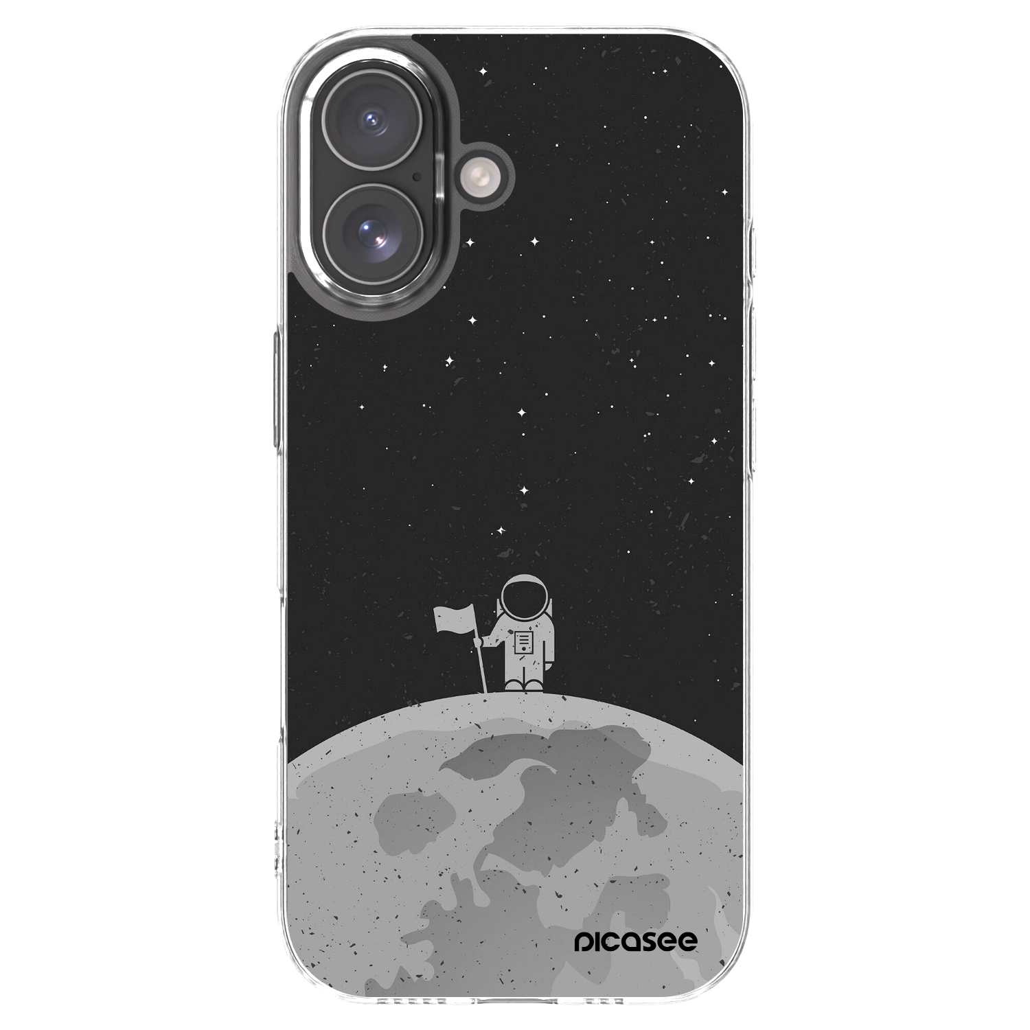 Picasee silikonska prozirna maskica za Apple iPhone 17 - Astronaut