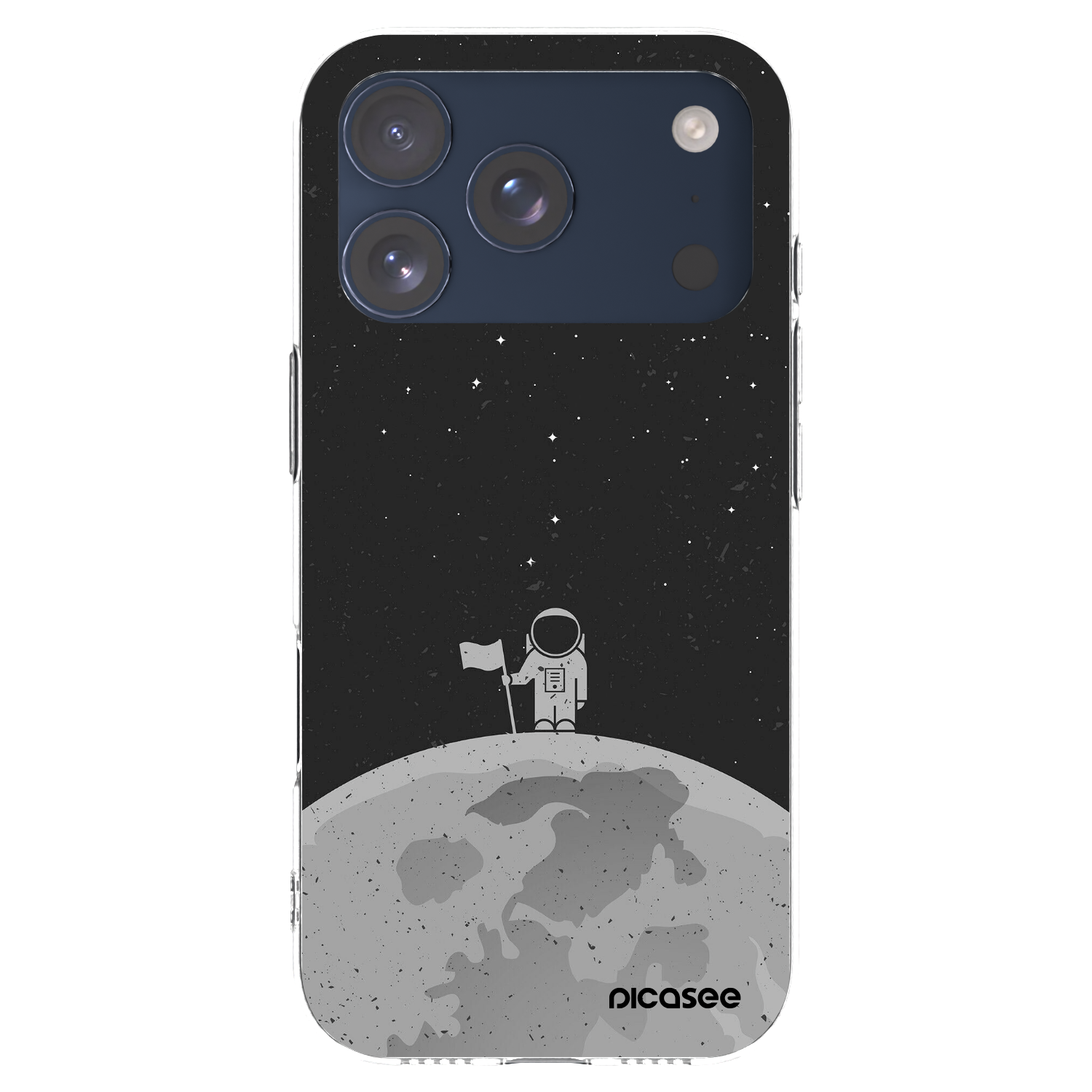 Picasee silikonska prozirna maskica za Apple iPhone 17 Pro - Astronaut