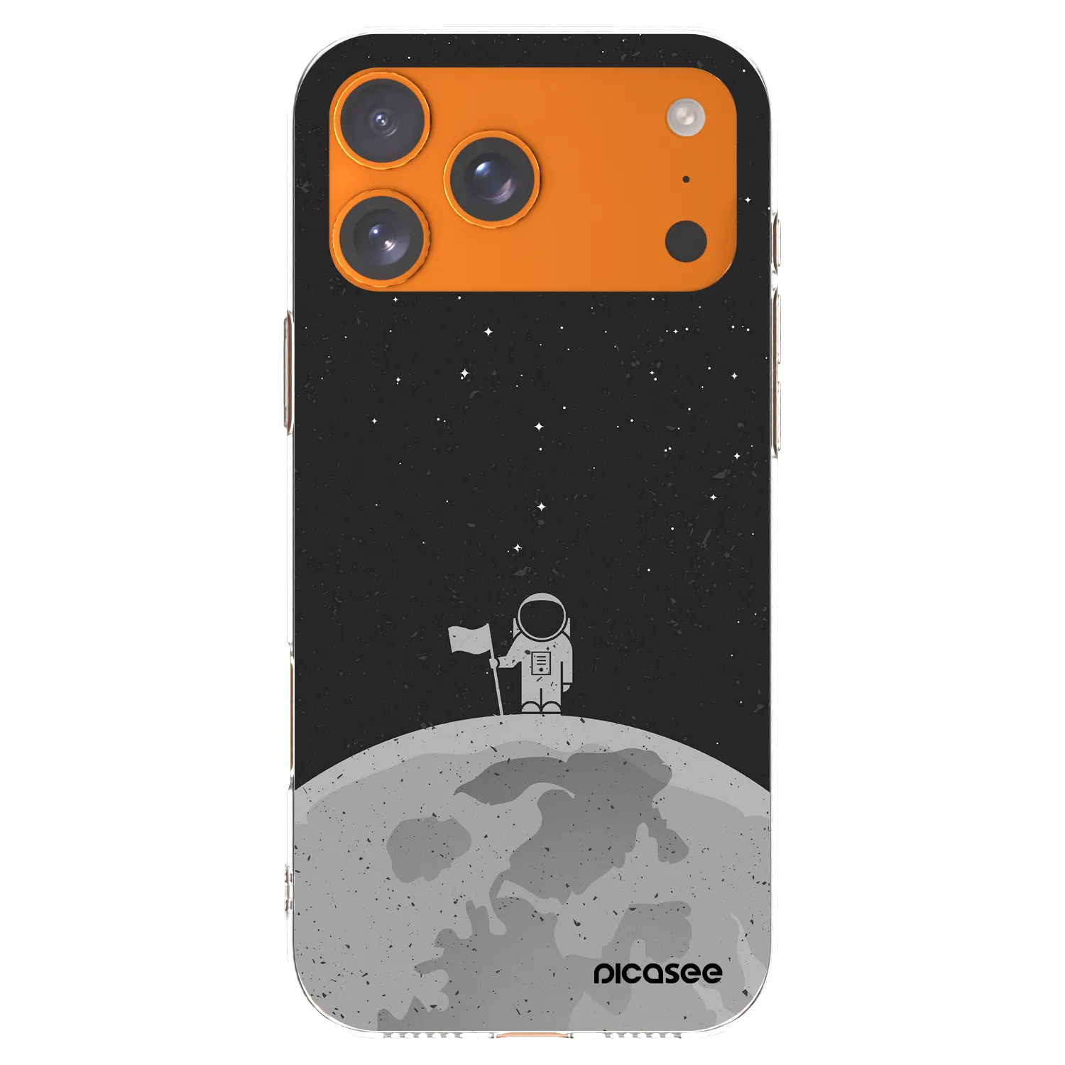 Picasee silikonska prozirna maskica za Apple iPhone 17 Pro Max - Astronaut
