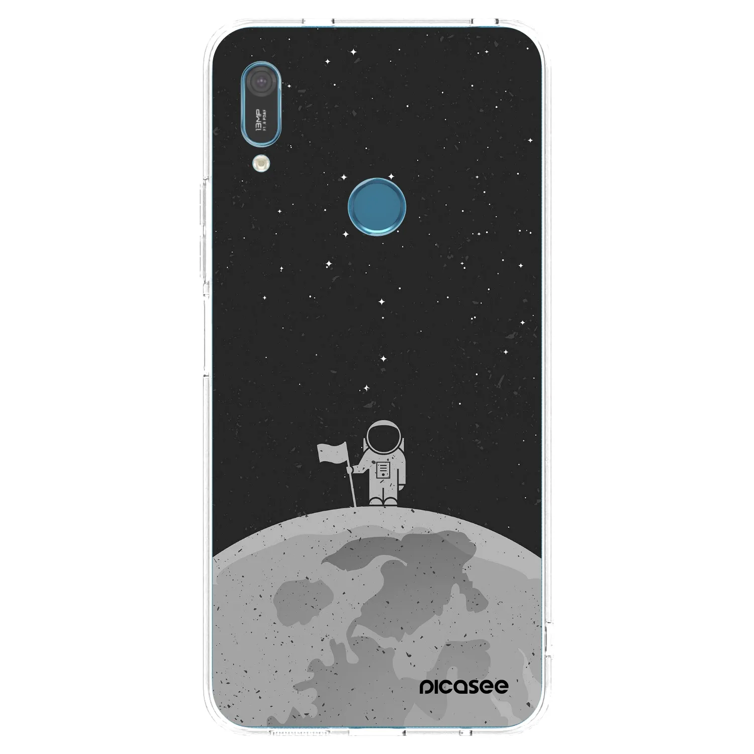 Picasee silikonska prozirna maskica za Huawei Y6 2019 - Astronaut