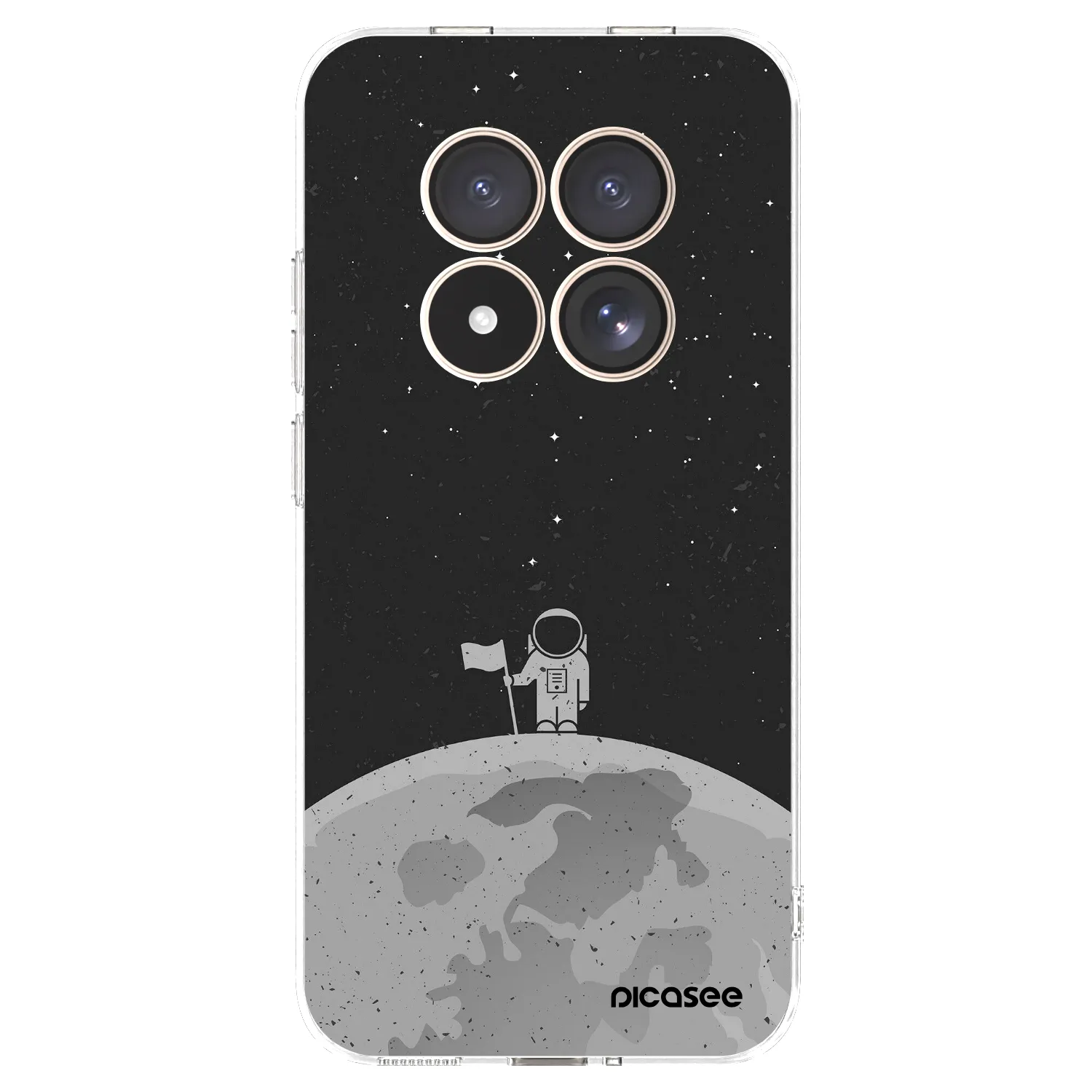 Picasee silikonska prozirna maskica za Xiaomi Redmi Note 15 Pro 4G - Astronaut