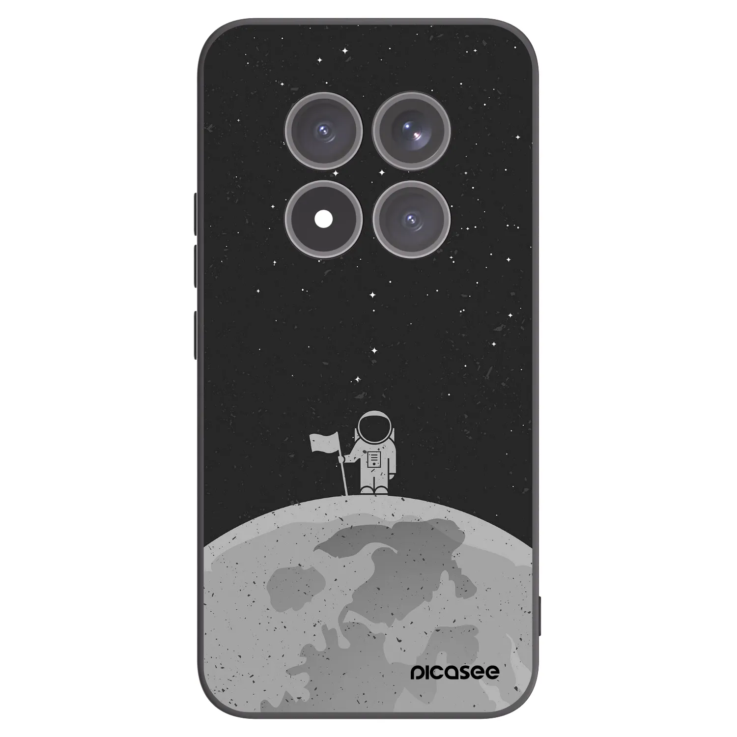 Picasee crna silikonska maskica za Xiaomi Redmi Note 15 Pro+ - Astronaut
