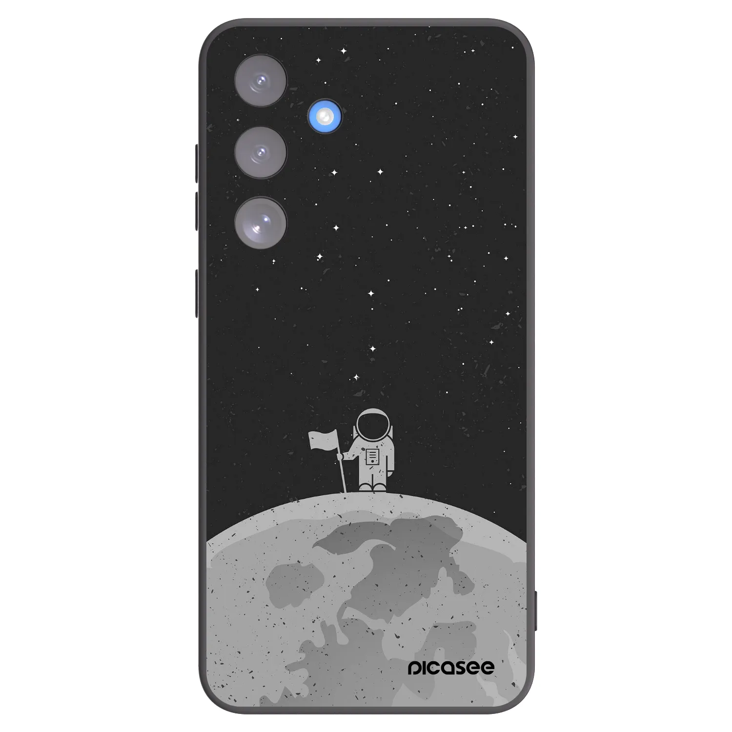 Picasee crna silikonska maskica za Samsung Galaxy S25 FE 5G - Astronaut