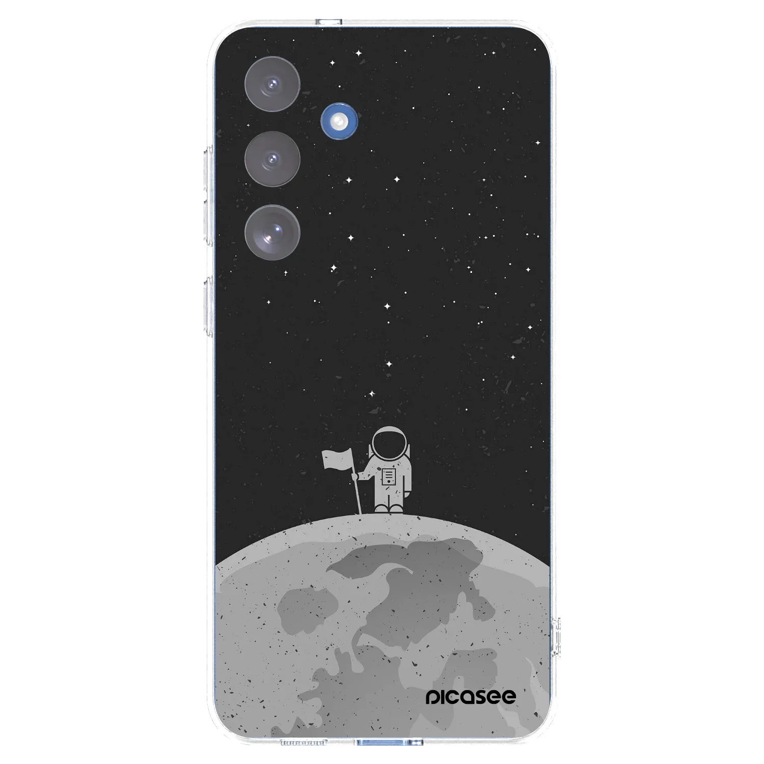 Picasee silikonska prozirna maskica za Samsung Galaxy S25 FE 5G - Astronaut