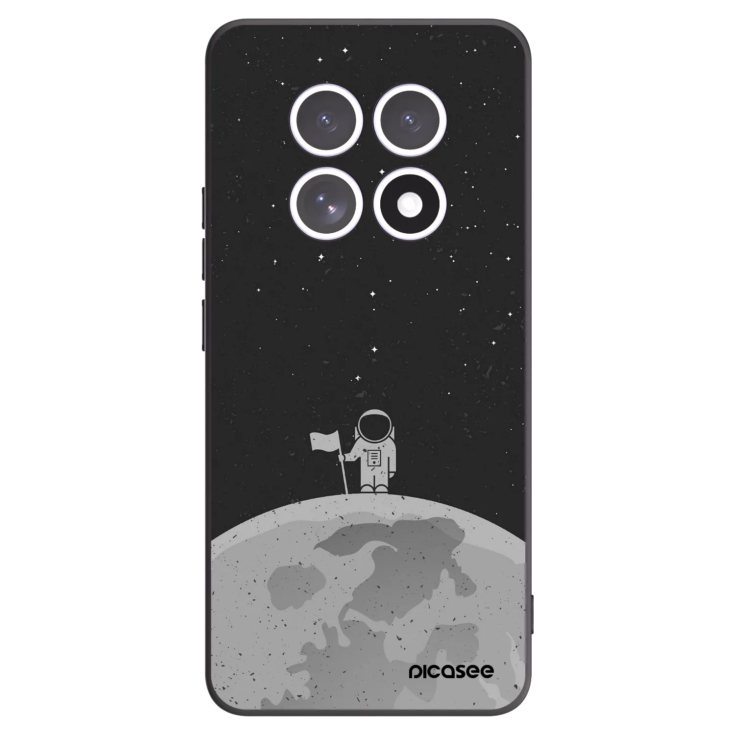 Picasee crna silikonska maskica za Xiaomi Redmi Note 15 - Astronaut
