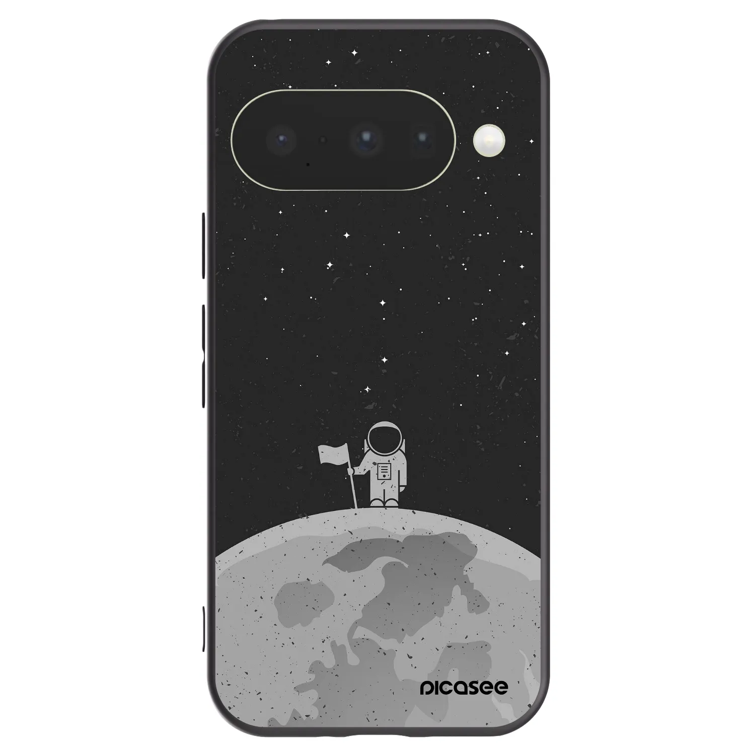 Picasee crna silikonska maskica za Google Pixel 10 - Astronaut