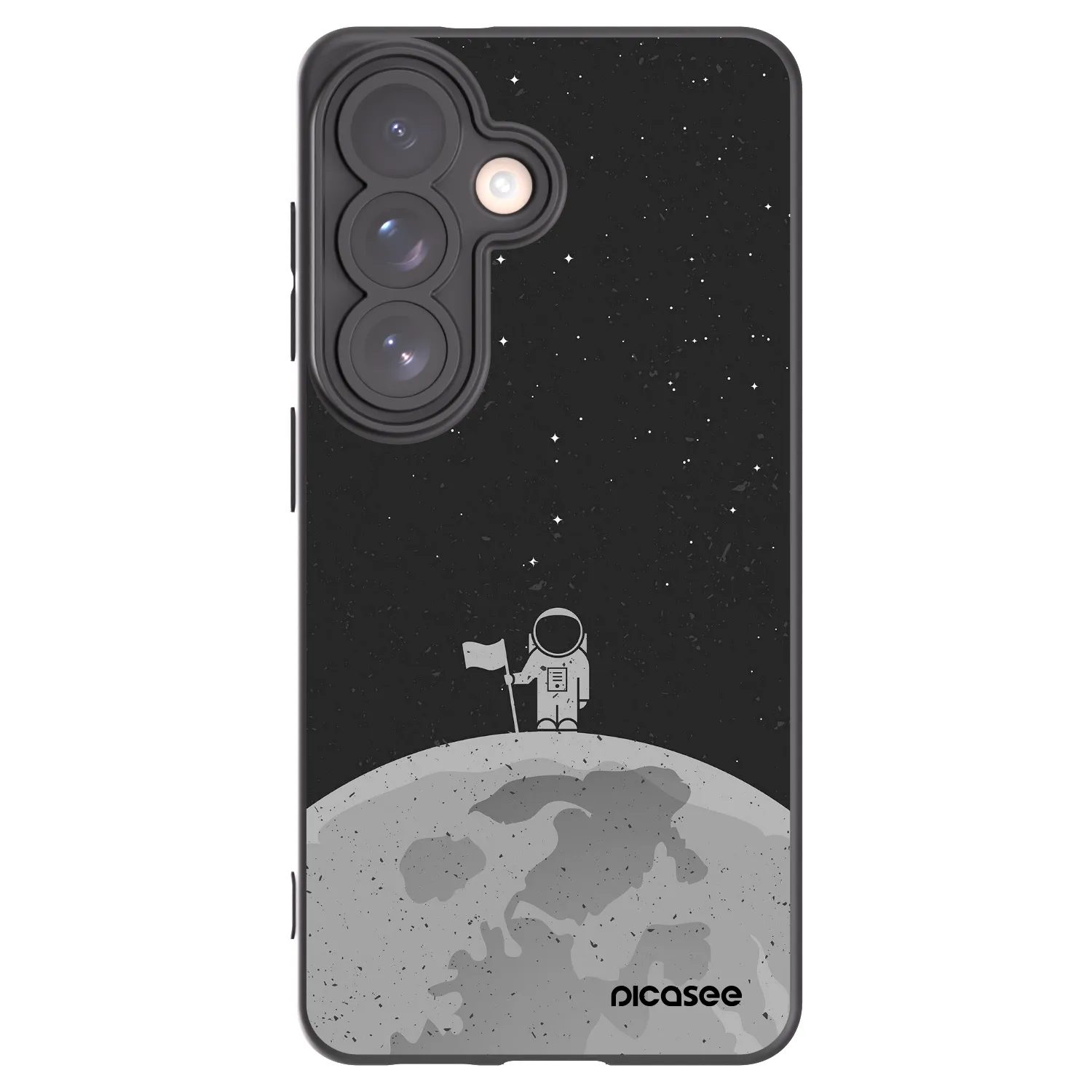 Picasee crna silikonska maskica za Samsung Galaxy S26 - Astronaut