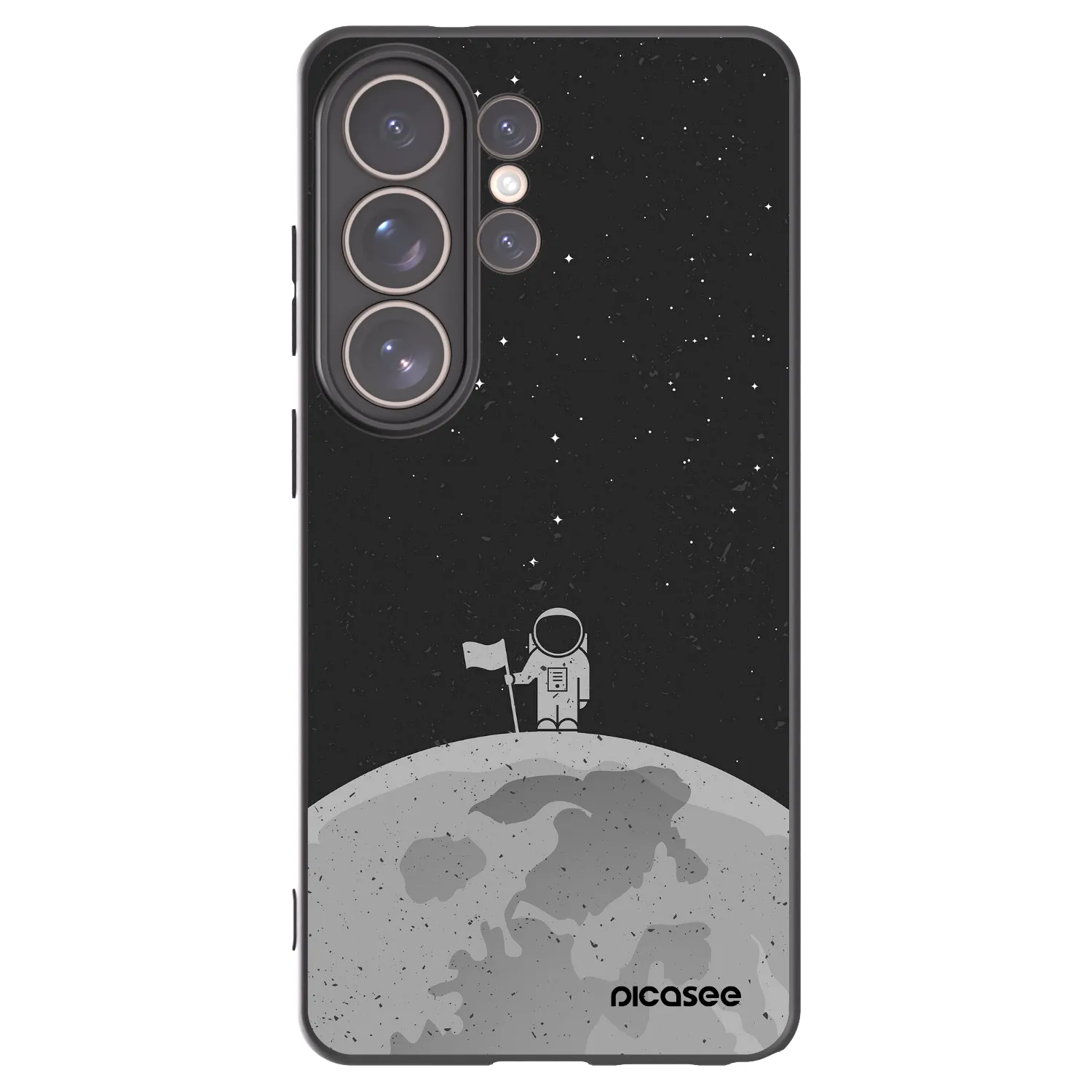 Picasee crna silikonska maskica za Samsung Galaxy S26 Ultra - Astronaut