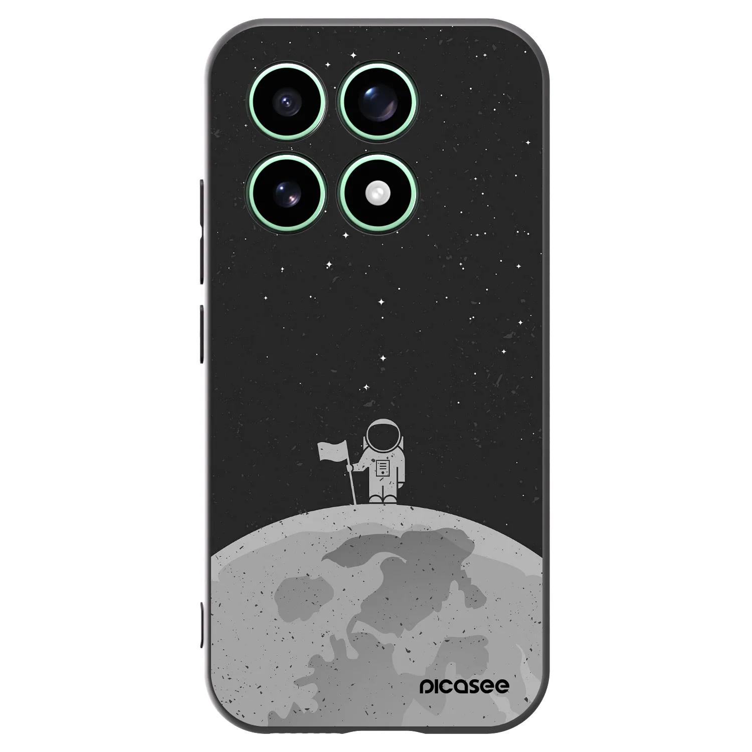 Picasee crna silikonska maskica za Xiaomi 17 - Astronaut