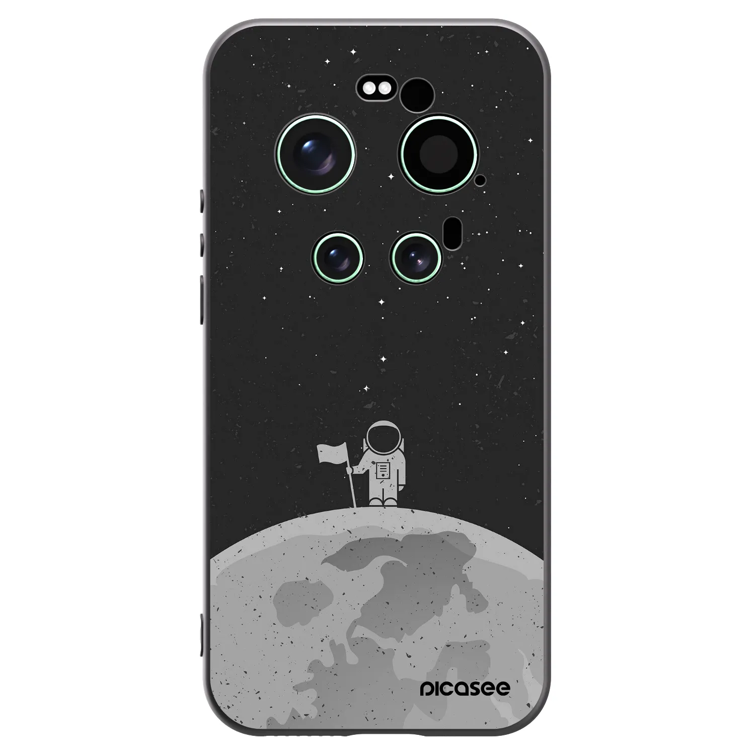 Picasee crna silikonska maskica za Xiaomi 17 Ultra - Astronaut