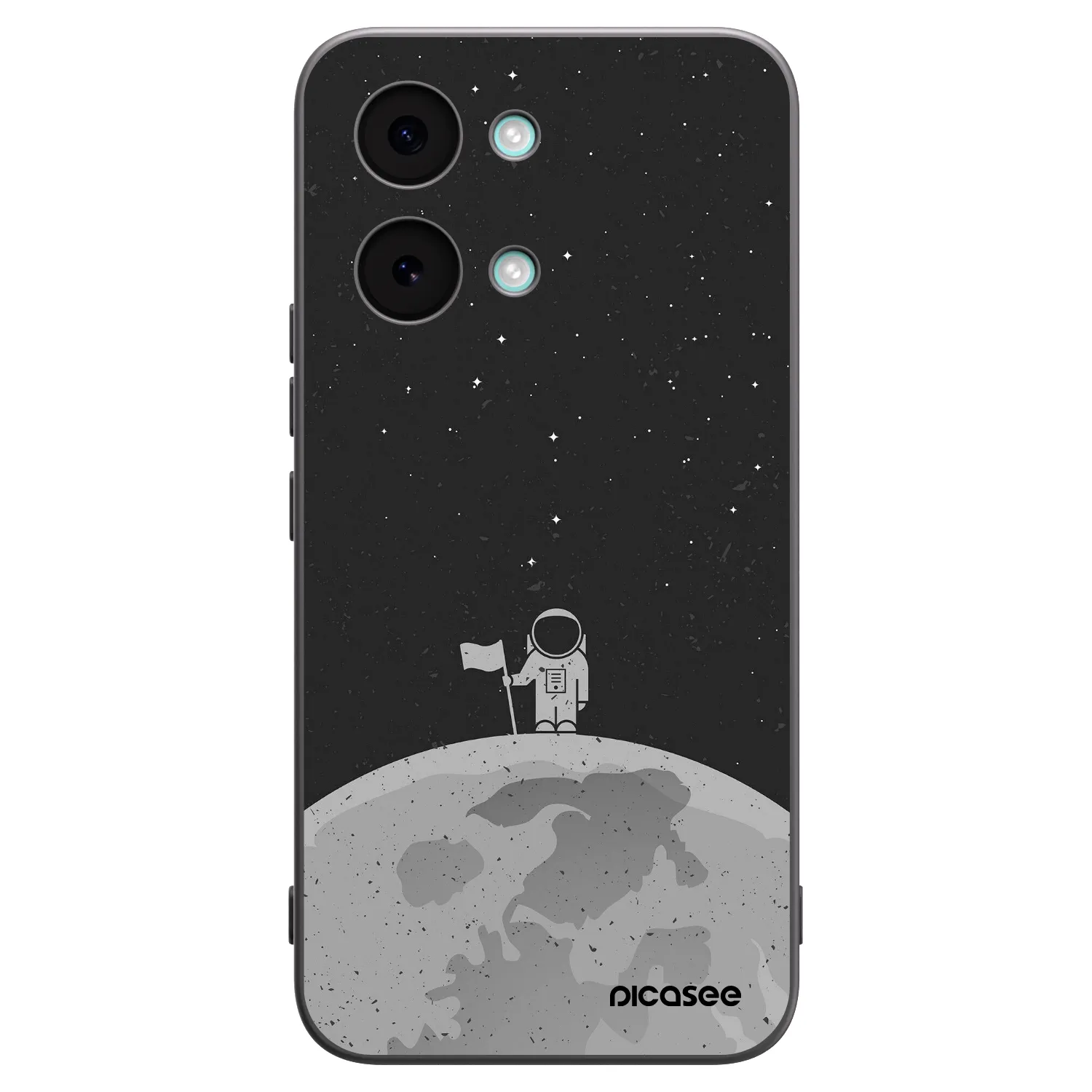Picasee crna silikonska maskica za Xiaomi Poco X8 Pro Max - Astronaut