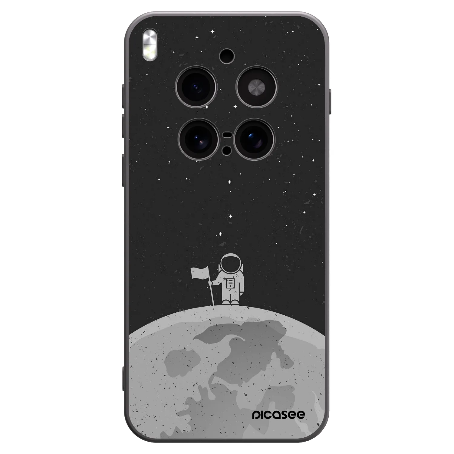 Picasee crna silikonska maskica za Vivo X300 Pro - Astronaut