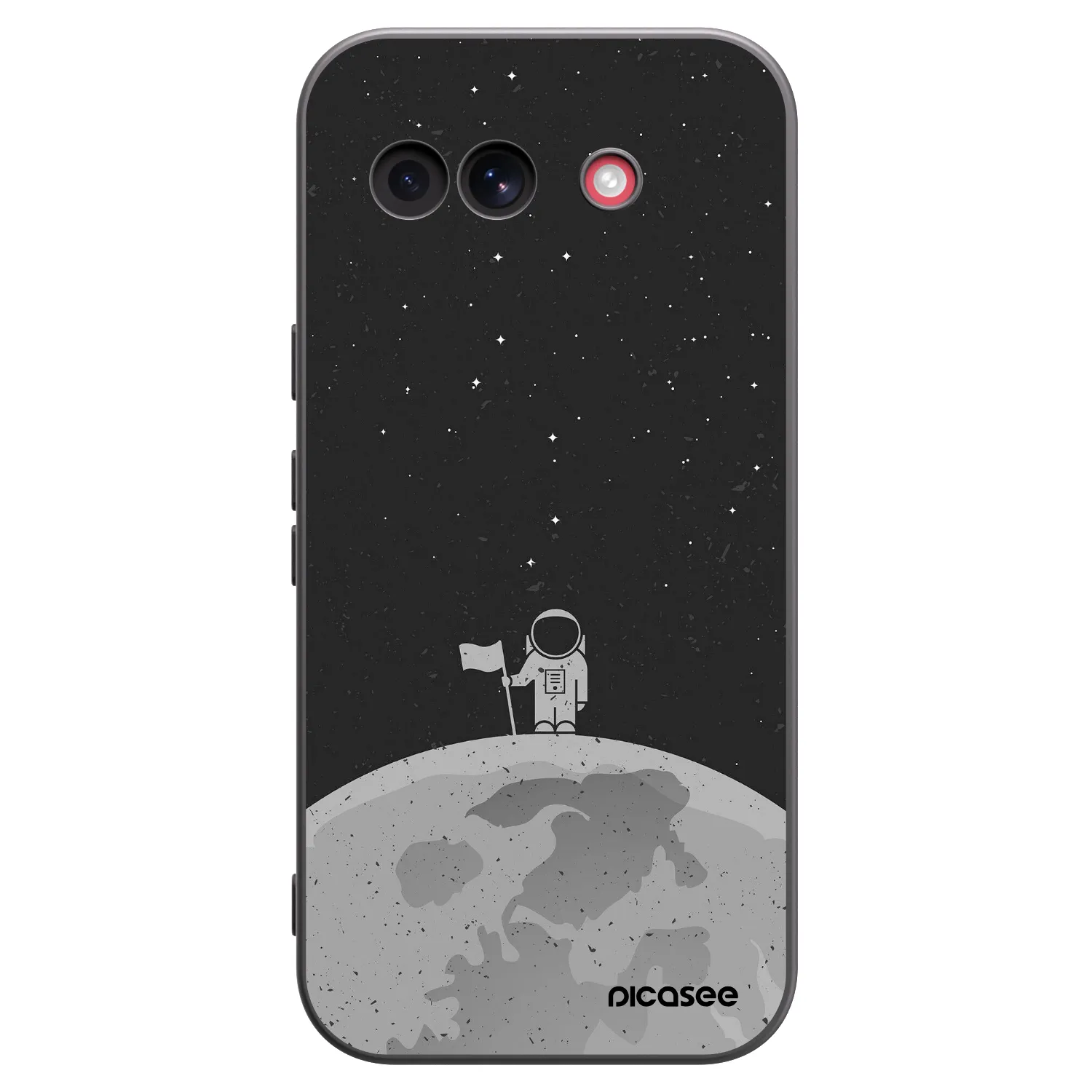 Picasee crna silikonska maskica za Google Pixel 10a - Astronaut