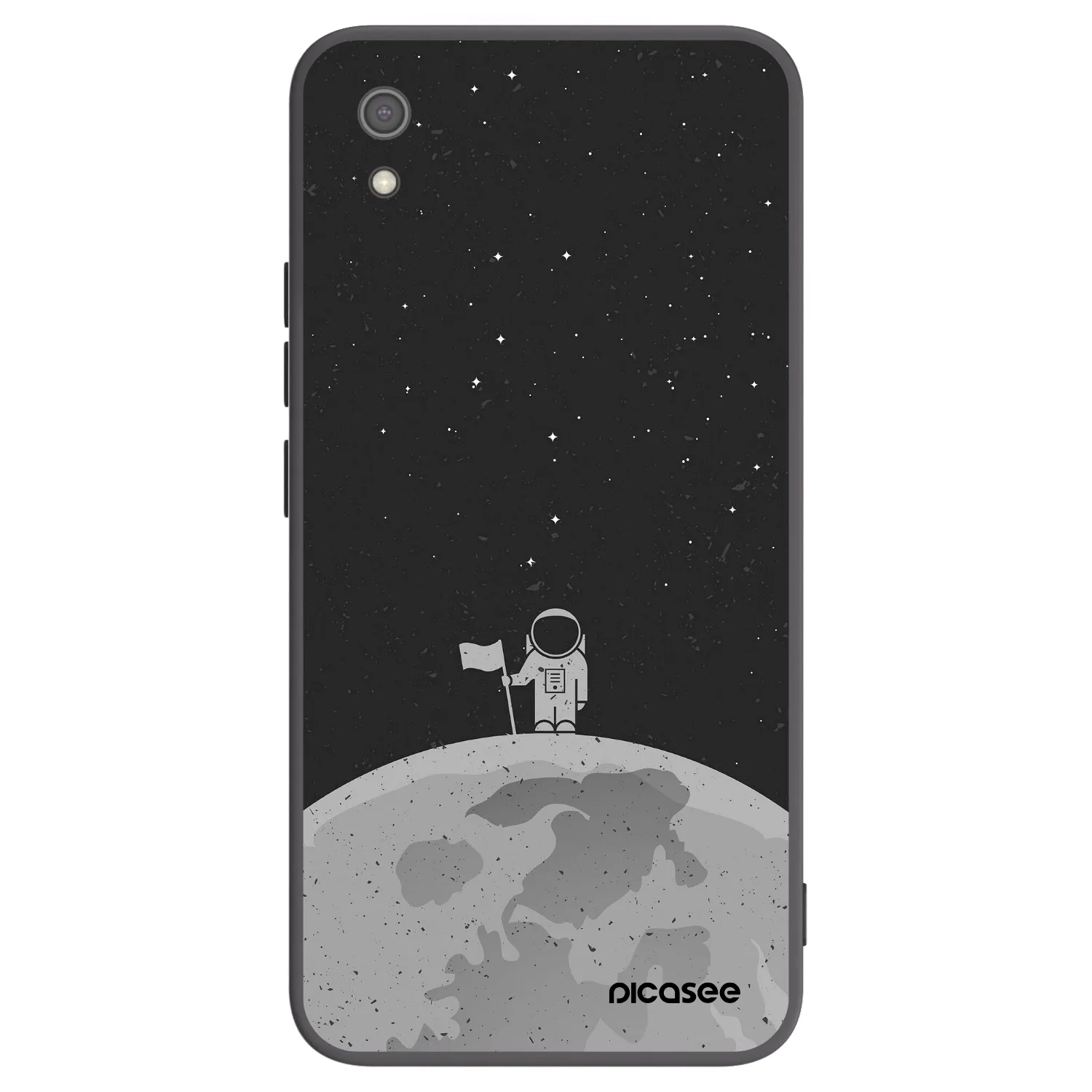 Picasee crna silikonska maskica za Xiaomi Redmi 7A - Astronaut