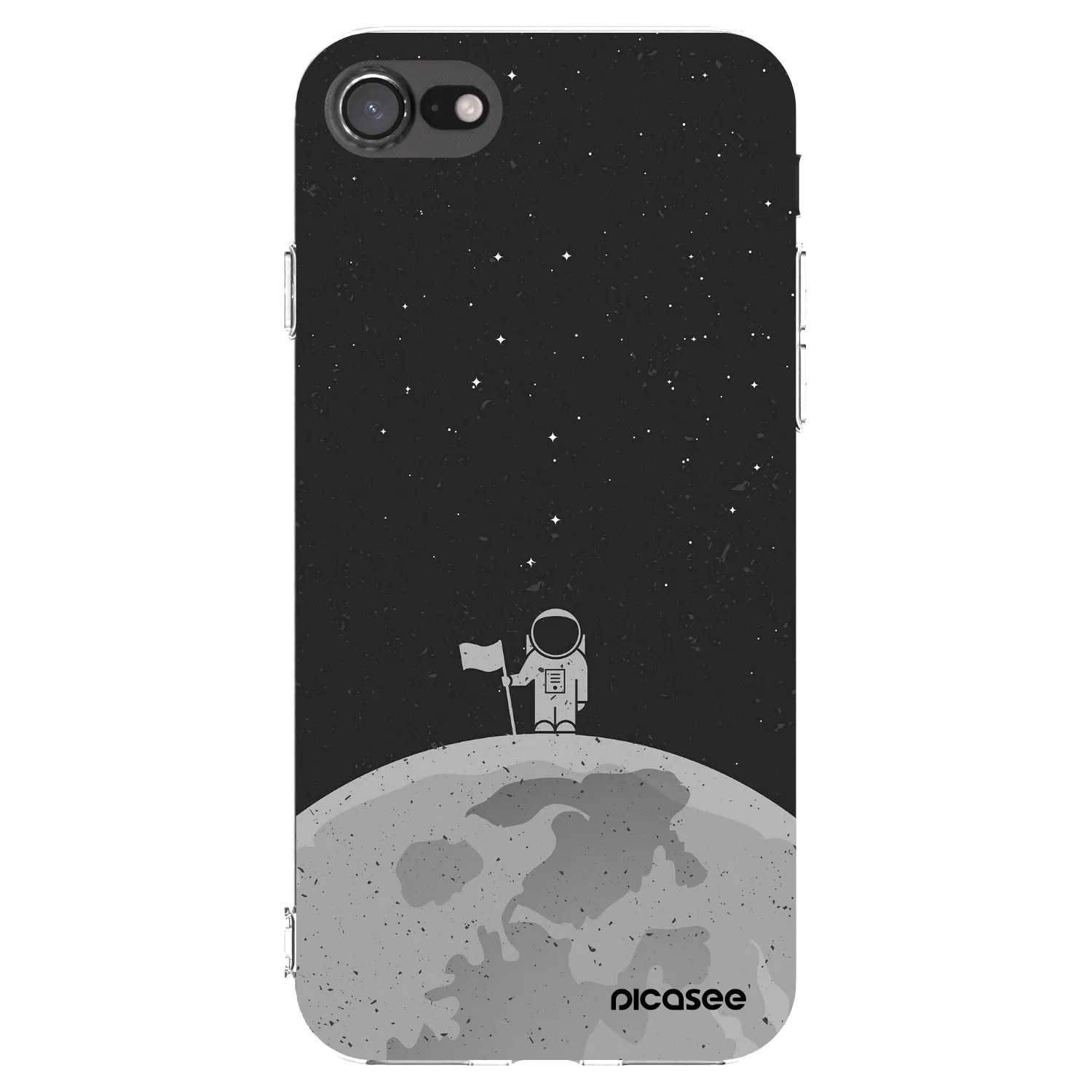 Picasee silikonska prozirna maskica za Apple iPhone 8 - Astronaut