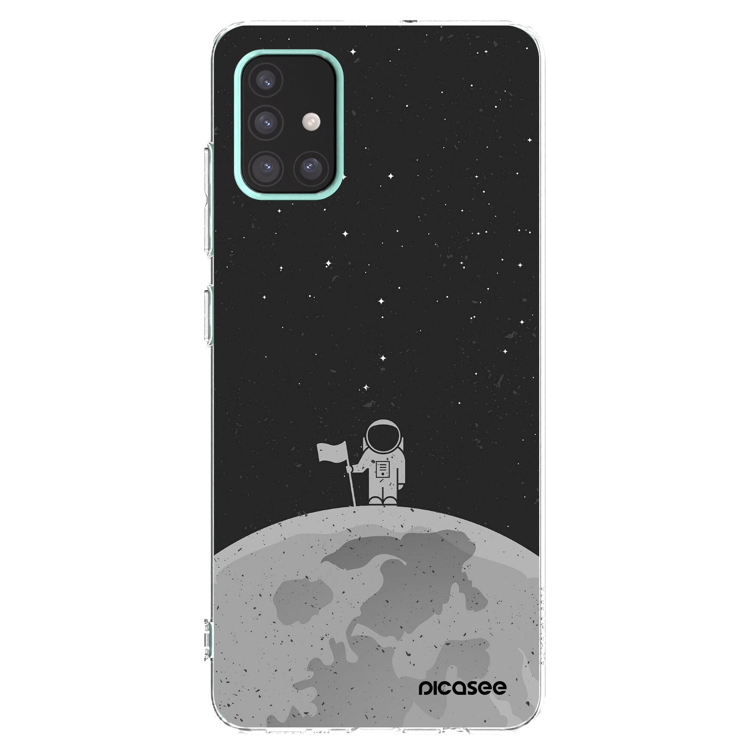 Picasee silikonska prozirna maskica za Samsung Galaxy A51 A515F - Astronaut