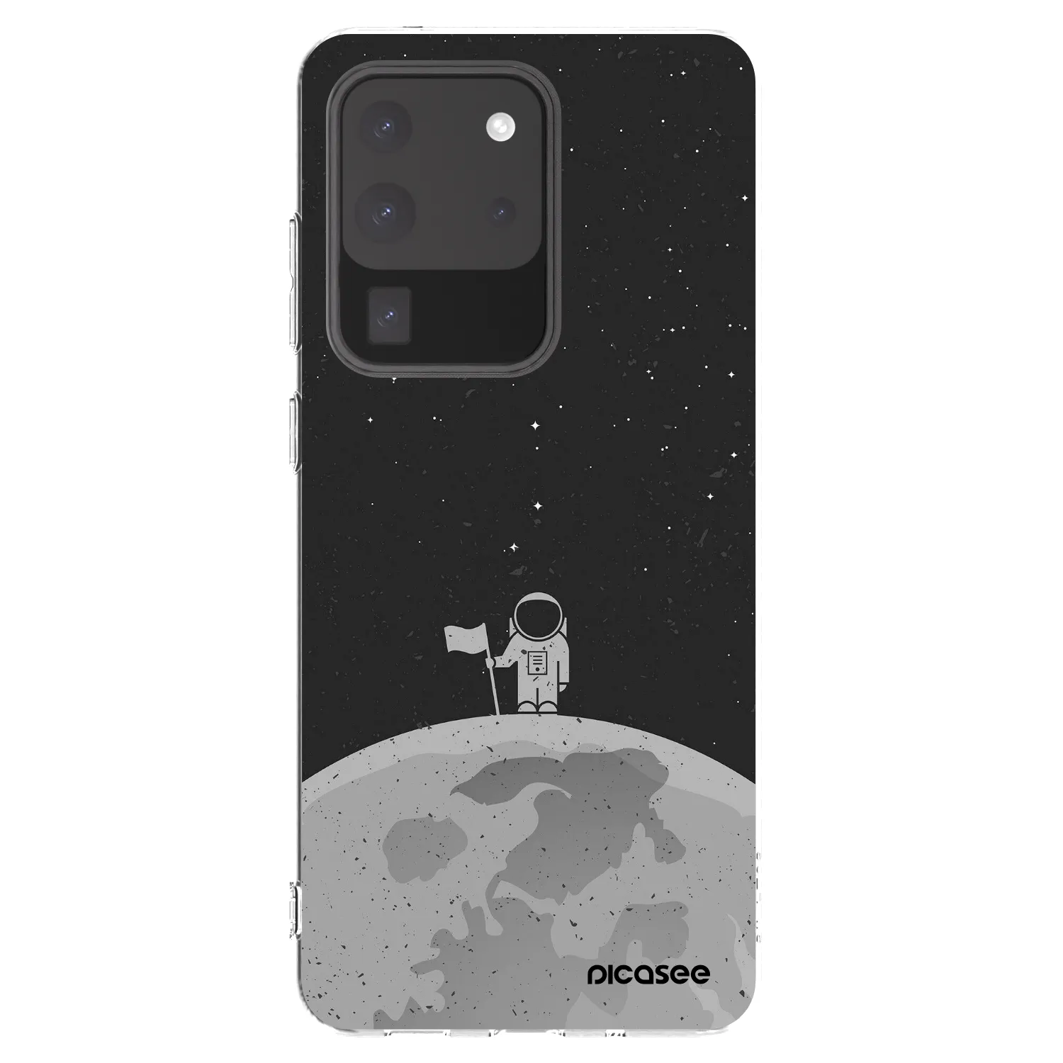 Picasee silikonska prozirna maskica za Samsung Galaxy S20 Ultra 5G G988F - Astronaut