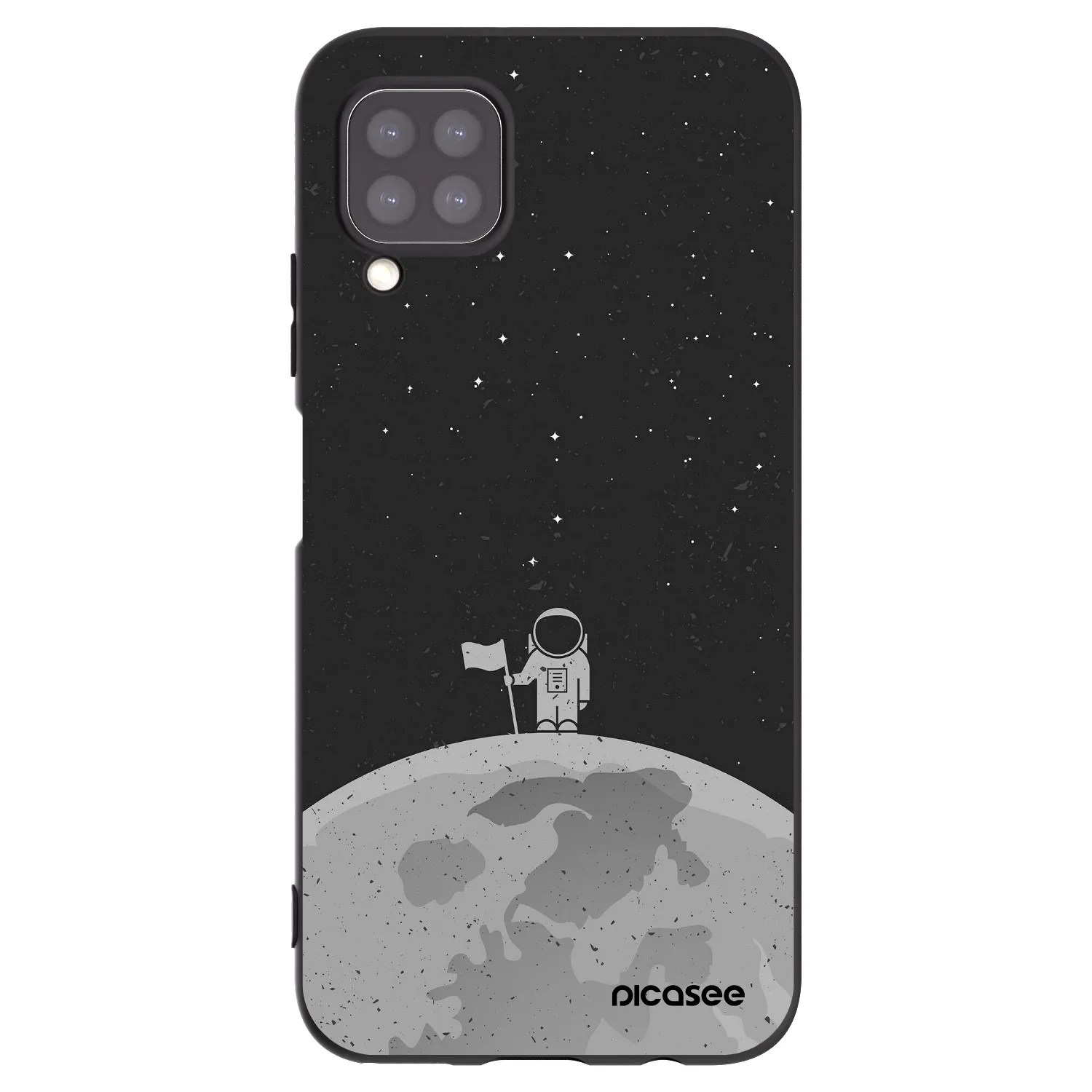 Picasee crna silikonska maskica za Huawei P40 Lite - Astronaut