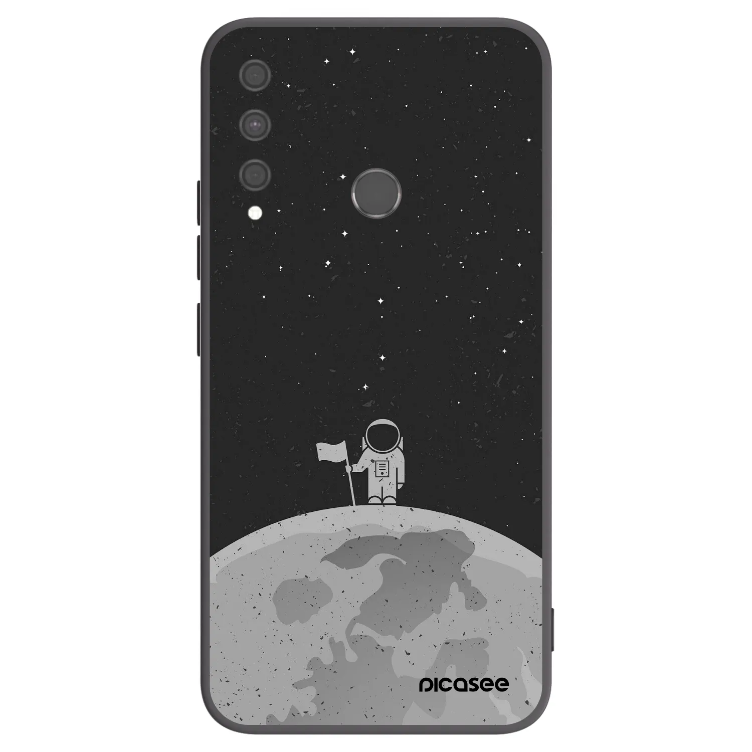 Picasee crna silikonska maskica za Huawei P40 Lite E - Astronaut