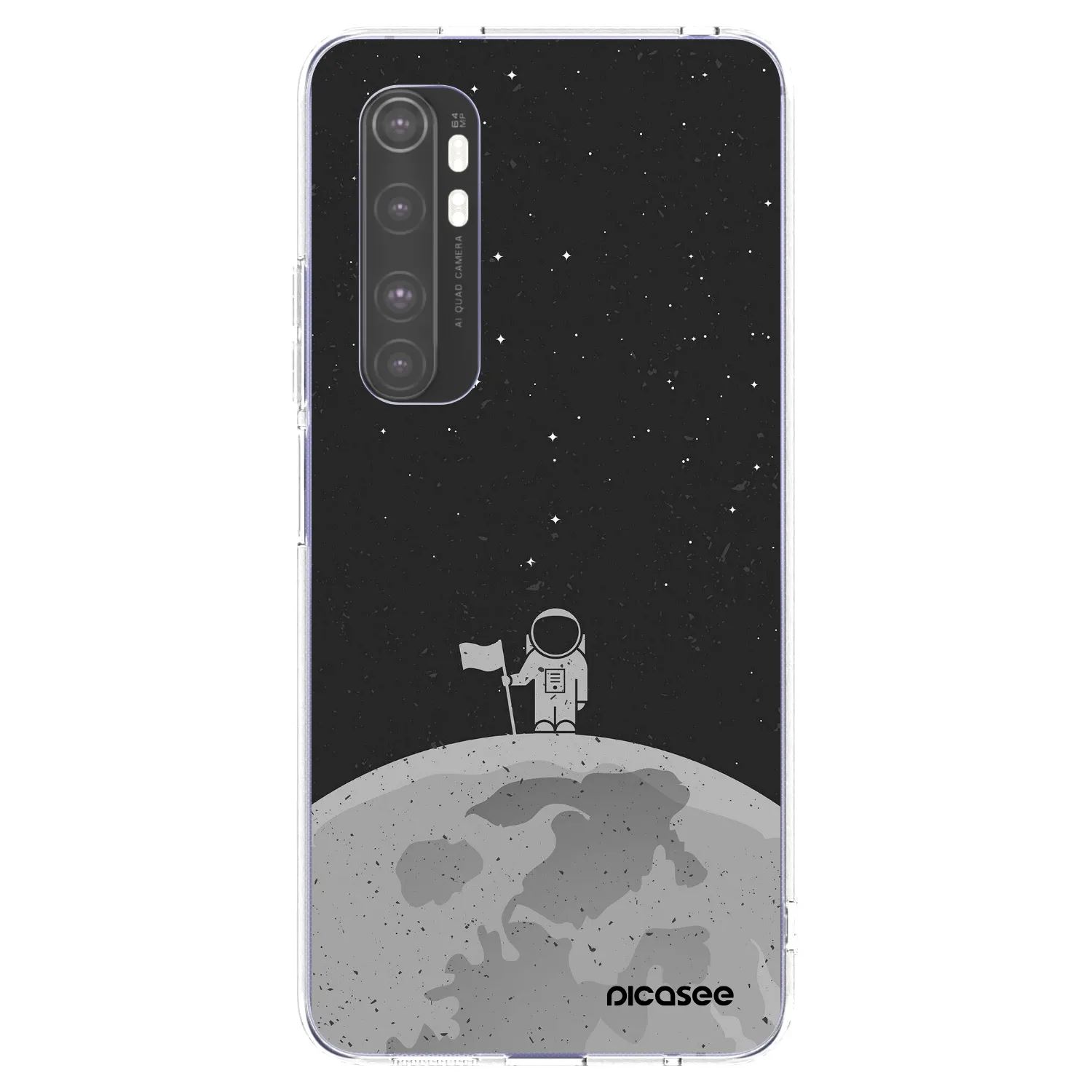 Picasee silikonska prozirna maskica za Xiaomi Mi Note 10 Lite - Astronaut