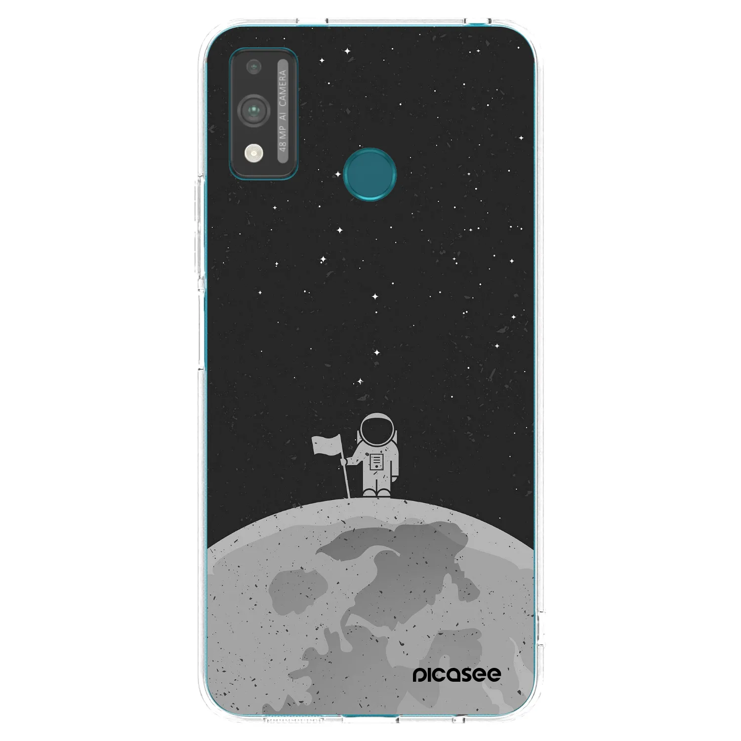 Picasee silikonska prozirna maskica za Honor 9X Lite - Astronaut