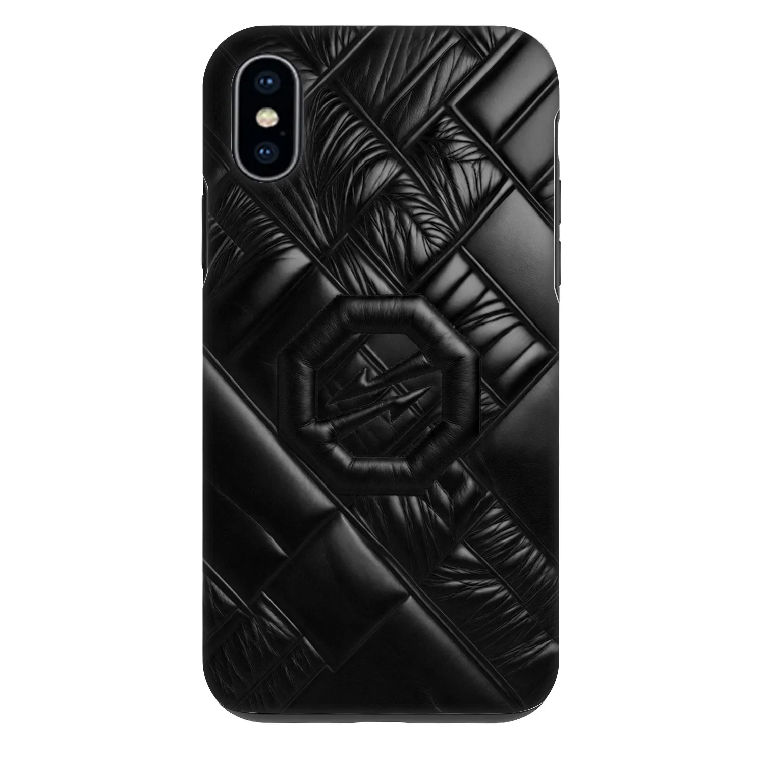 Picasee Fashion Case za Apple iPhone X/XS - OKTAGON - Puffer Blackout