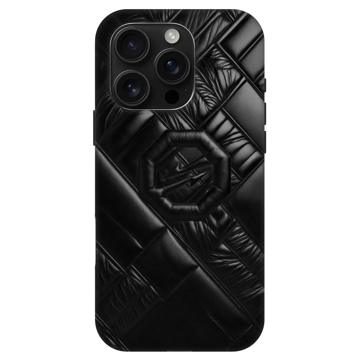 Picasee Fashion Case MagSafe za Apple iPhone 16 Pro - OKTAGON - Puffer Blackout