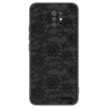 Picasee crna silikonska maskica za Xiaomi Redmi 9 - Dark Elegance