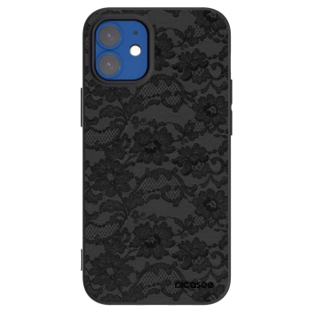 Picasee crna silikonska maskica za Apple iPhone 12 mini - Dark Elegance