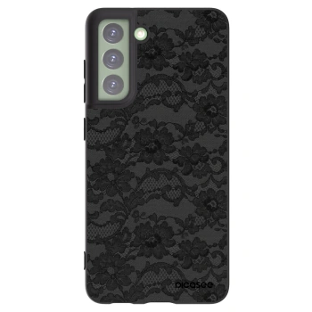 Picasee crna silikonska maskica za Samsung Galaxy S21 FE 5G - Dark Elegance