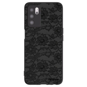 Picasee crna silikonska maskica za OPPO A16s - Dark Elegance