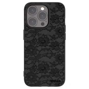 Picasee crna silikonska maskica za Apple iPhone 15 Pro - Dark Elegance