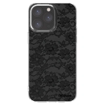 Picasee silikonska prozirna maskica za Apple iPhone 15 Pro Max - Dark Elegance