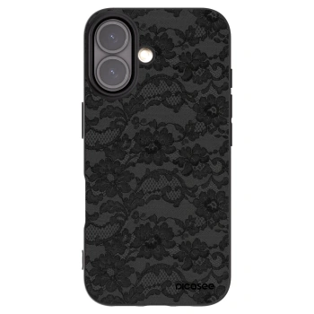 Picasee crna silikonska maskica za Apple iPhone 16 - Dark Elegance