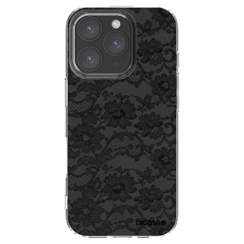 Picasee silikonska prozirna maskica za Apple iPhone 16 Pro - Dark Elegance