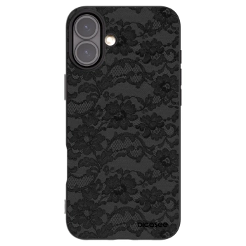 Picasee crna silikonska maskica za Apple iPhone 16 Plus - Dark Elegance