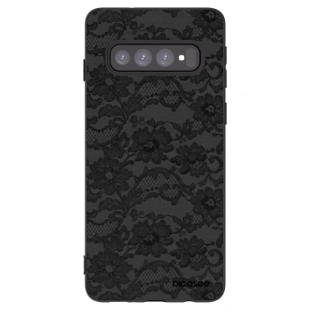 Picasee crna silikonska maskica za Samsung Galaxy S10 G973 - Dark Elegance