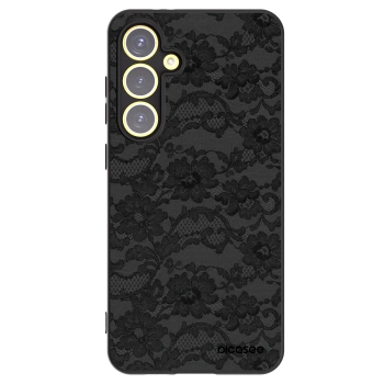 Picasee crna silikonska maskica za Samsung Galaxy S24 FE S721B - Dark Elegance