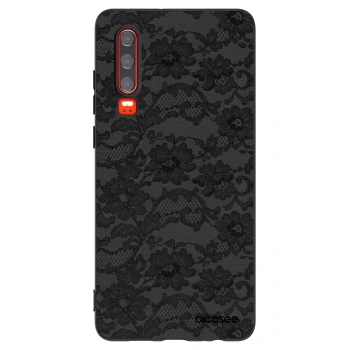 Picasee crna silikonska maskica za Huawei P30 - Dark Elegance