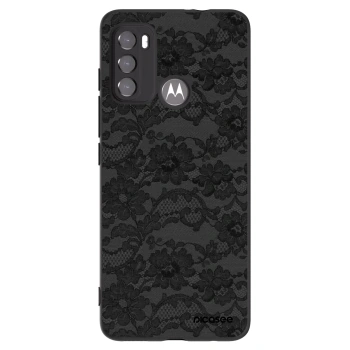 Picasee crna silikonska maskica za Motorola Edge 60 5G - Dark Elegance