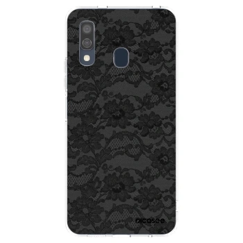 Picasee silikonska prozirna maskica za Samsung Galaxy A40 A405F - Dark Elegance