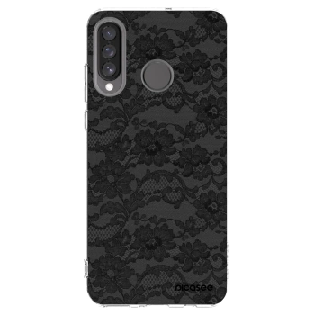 Picasee silikonska prozirna maskica za Huawei P30 Lite - Dark Elegance