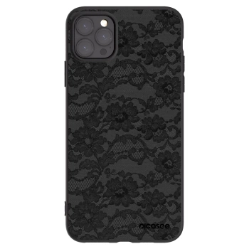 Picasee crna silikonska maskica za Apple iPhone 11 Pro Max - Dark Elegance