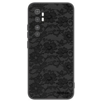 Picasee crna silikonska maskica za Xiaomi Mi Note 10 Lite - Dark Elegance