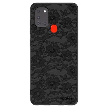 Picasee crna silikonska maskica za Samsung Galaxy A21s - Dark Elegance