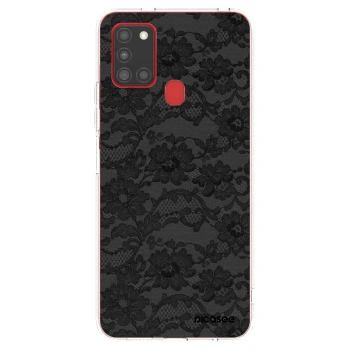 Picasee silikonska prozirna maskica za Samsung Galaxy A21s - Dark Elegance